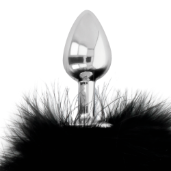 DARKNESS EXTRA BUTTPLUG ANAL CON COLA NEGRO 7 CM