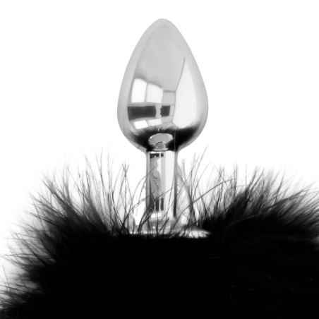 DARKNESS EXTRA BUTTPLUG ANAL CON COLA NEGRO 7 CM