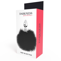 DARKNESS EXTRA BUTTPLUG ANAL CON COLA NEGRO 7 CM