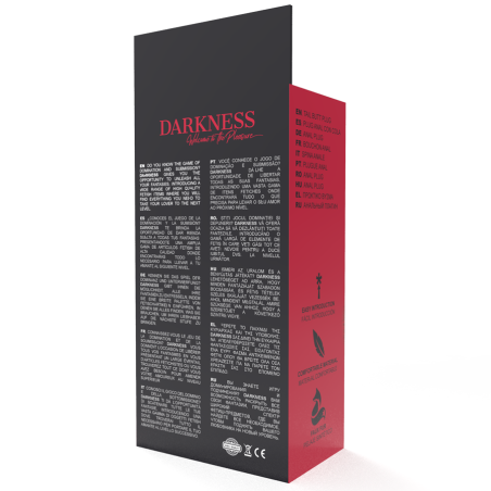 DARKNESS EXTRA BUTTPLUG ANAL CON COLA NEGRO 7 CM