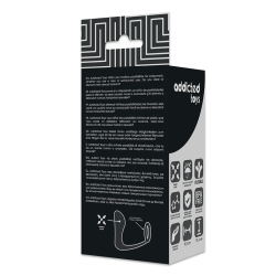 ADDICTED TOYS PLUG ANAL CON ANILLO SILICONA NEGRO