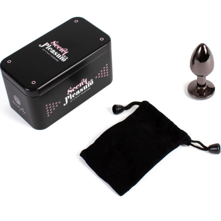 SECRETPLAY GUNMETAL BUTT PLUG TALLA S 7 CM