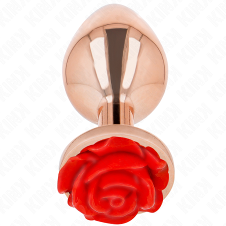 KINK PLUG ANAL ORO ROSADO ROSA ROJA L