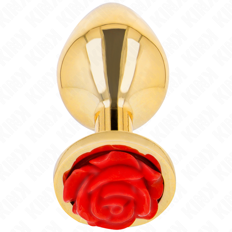 KINK PLUG ANAL DORADO ROSA ROJA TALLA M