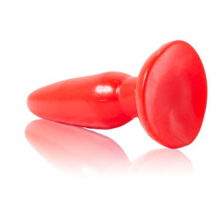 BAILE PLUG ANAL PEQUENO ROJO 15 CM