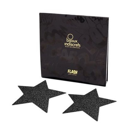 BIJOUX INDISCRETS PEZONERAS FLASH ESTRELLA NEGRO