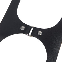 SUBBLIME ARNES CUERPO ENTERO CON HEBILLAS CUERO NEGRO TALLA UNICA