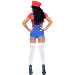 LEG AVENUE DISFRAZ SEXY MARIO BROS ROJO AZUL S