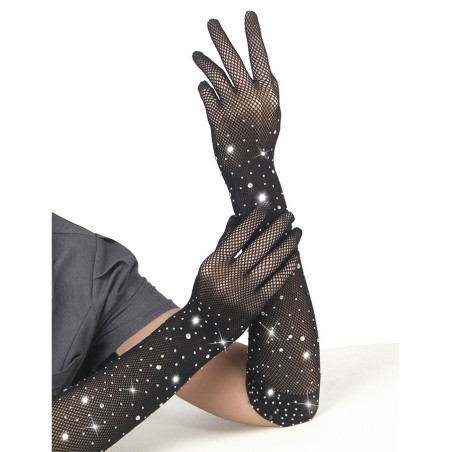 SUBBLIME 957469 GUANTES TRANSPARENTES CON BRILLO NEGRO S M