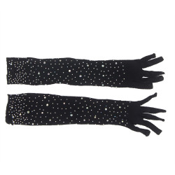 SUBBLIME 957469 GUANTES TRANSPARENTES CON BRILLO NEGRO S M