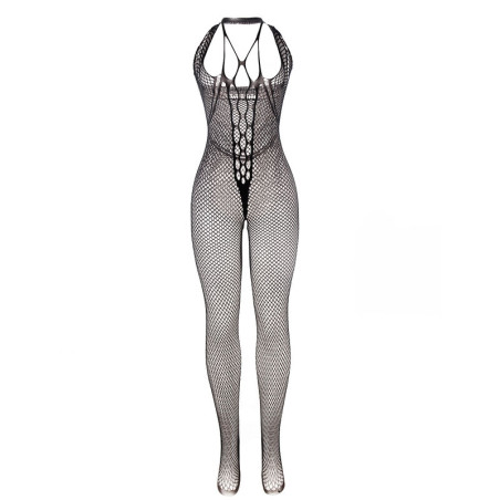 SUBBLIME 951788 BODYSTOCKING LARGO DE REJILLA TIRANTES EN PECHO Y ESPALDA NEGRO TALLA UNICA