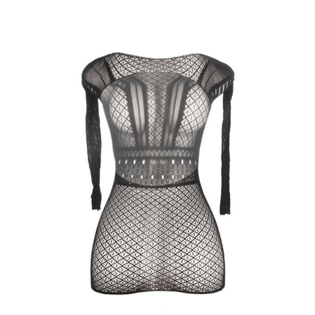 SUBBLIME 951931 VESTIDO DE REJILLA CORTO CON ESPALDA DESCUBIERTA TALLA UNICA
