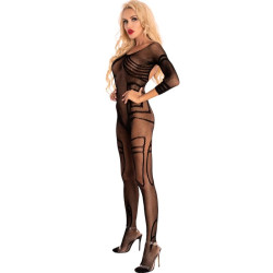 LIVCO CORSETTI FASHION MONATA LC 17325 BODYSTOCKING CROTCHLESS NEGRO S L