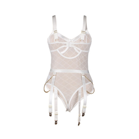 SUBBLIME 954291 BODY CON CADENAS LIGUEROS BLANCO L XL