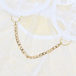 SUBBLIME 954291 BODY CON CADENAS LIGUEROS BLANCO L XL