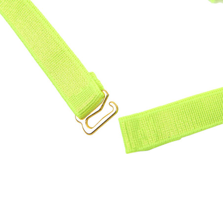 SUBBLIME 955281 SET SUJETADOR CON COLLAR Y DETALLES PARA PIERNAS VERDE FLUORESCENTE L XL