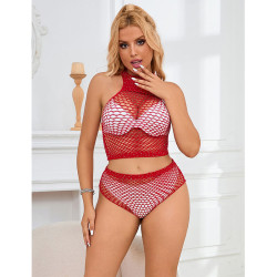 SUBBLIME 952402 SET DE REJILLA CON BRILLANTES ROJO TALLA UNICA