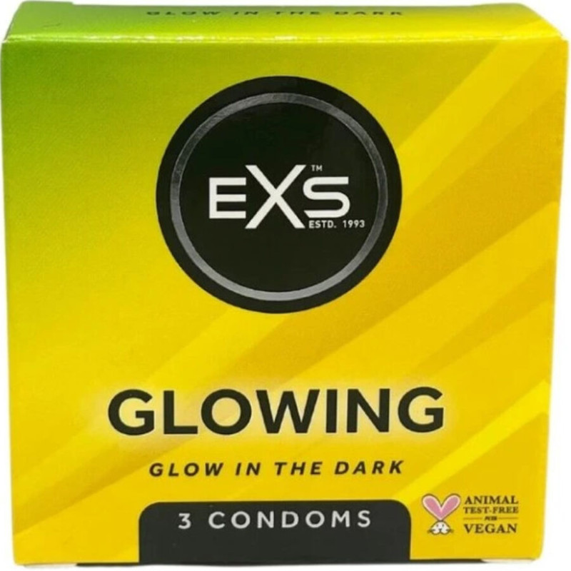 EXS CONDOMS GLOWN IN THE DARK