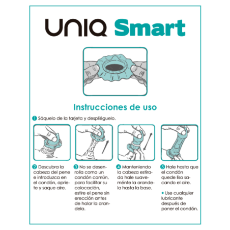 UNIQ SMART PRESERVATIVOS PRE ERECCION SIN LATEX 3 UNIDADES