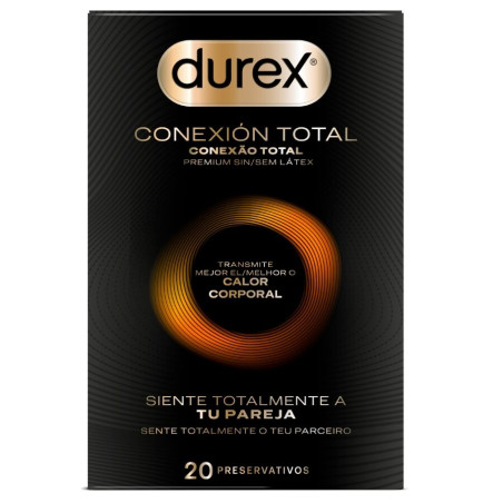 DUREX CONEXION TOTAL ULTRA FINO PLUS SIN LATEX 20 UNIDADES