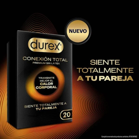 DUREX CONEXION TOTAL ULTRA FINO PLUS SIN LATEX 20 UNIDADES