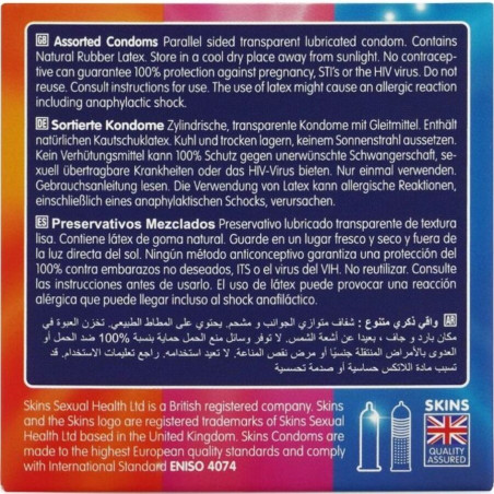 SKINS SURTIDO PRESERVATIVOS PREMIUM PACK 4