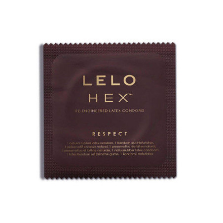 LELO HEX CONDOMS RESPECT XL 3 PACK