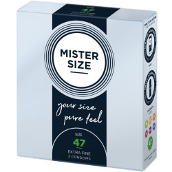 MISTER SIZE PRESERVATIVOS TALLA XS 47 MM 3 UNIDADES
