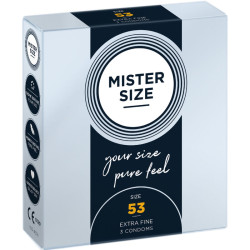 MISTER SIZE PRESERVATIVOS TALLA M 53 MM 3 UNIDADES