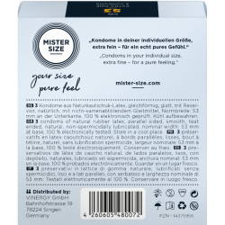 MISTER SIZE PRESERVATIVOS TALLA M 53 MM 3 UNIDADES