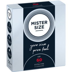 MISTER SIZE PRESERVATIVOS TALLA XL 60 MM 3 UNIDADES