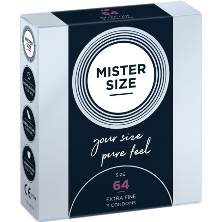 MISTER SIZE PRESERVATIVOS TALLA XXL 64 MM 3 UNIDADES