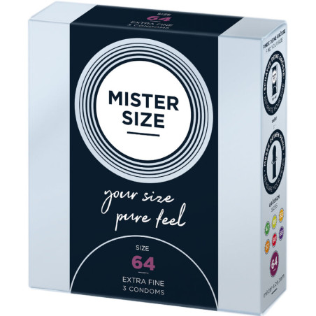 MISTER SIZE PRESERVATIVOS TALLA XXL 64 MM 3 UNIDADES