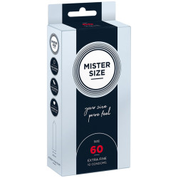 MISTER SIZE PRESERVATIVOS TALLA XL 60 MM 10 UNIDADES