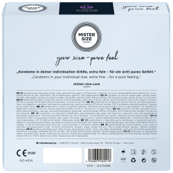 MISTER SIZE PRESERVATIVOS TALLA XXXL 69 MM 36 UNIDADES