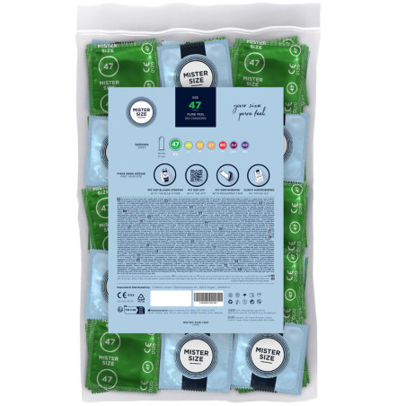 MISTER SIZE PRESERVATIVOS TALLA XS 47 MM 100 UNIDADES