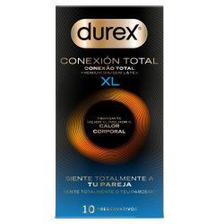 DUREX CONEXION TOTAL XL ULTRA FINO PLUS SIN LATEX 10 UNIDADES