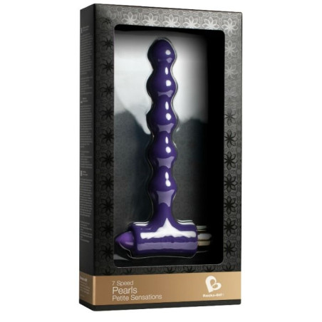 ROCKS OFF PLUG ANAL CON VIBRACION Y ONDULACIONES PETITE SENSATIONS PEARLS