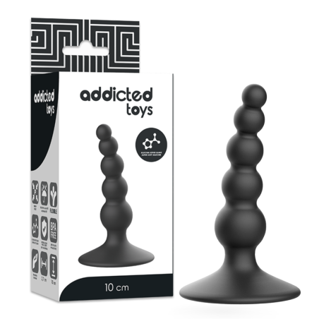 ADDICTED TOYS ANAL SEXUAL PLUG 10 CM NEGRO