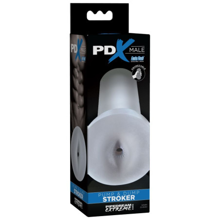 PDX MALE PUMP AND DUMP STROKER MASTURBADOR TRANSPARENTE