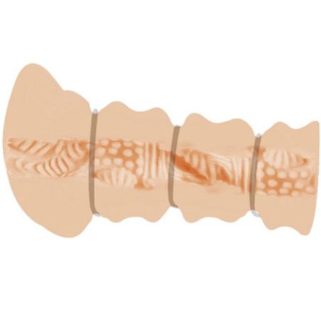 CRAZY BULL MASTURBADOR CON ANILLOS MODELO VAGINA 2