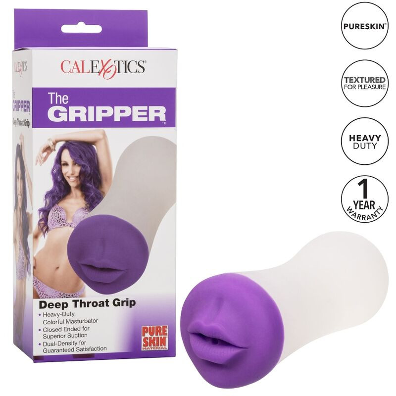 CALEXOTICS DEEP THROAT GRIP MASTURBADOR BOCA