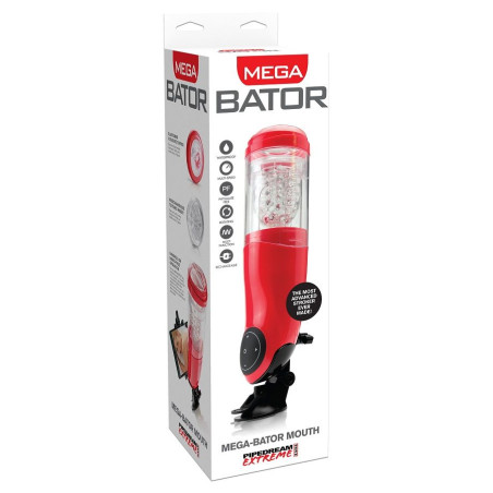 EXTREME TOYZ PDX MEGA BATOR USB MASTURBADOR MASCULINO BOCA ROJO