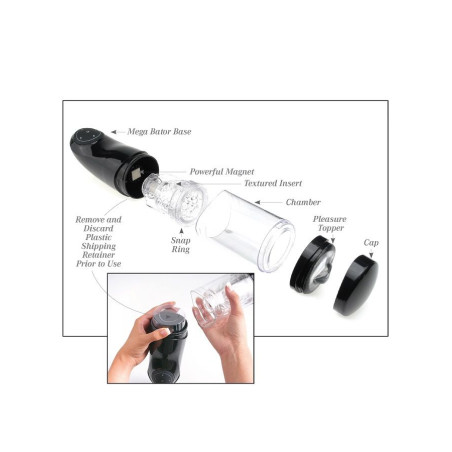 EXTREME TOYZ PDX MEGA BATOR USB MASTURBADOR MASCULINO BOCA ROJO