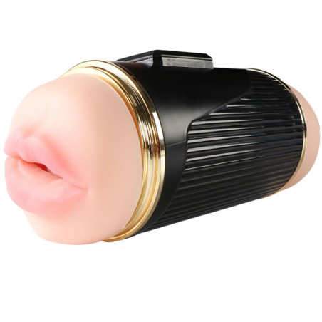 SHEQU KAY MASTURBADOR DOBLE CON VIBRACION DUAL BOCA Y VAGINA