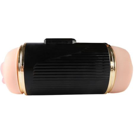 SHEQU KAY MASTURBADOR DOBLE CON VIBRACION DUAL BOCA Y VAGINA