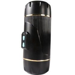 SHEQU KAY MASTURBADOR DOBLE CON VIBRACION DUAL BOCA Y VAGINA