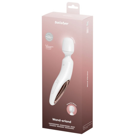 SATISFYER WAND ERLAND MASAJEADOR VIBRADOR BLANCO