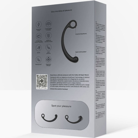 SNAIL VIBE AXI VARITA DE MASAJE VIBRADORA NEGRO