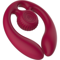 SNAIL VIBE GIZI DUO ESTIMULADOR DE PAREJAS CONTROL REMOTO BURDEOS